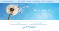 Desktop Screenshot of law-of-attraction-haven.com